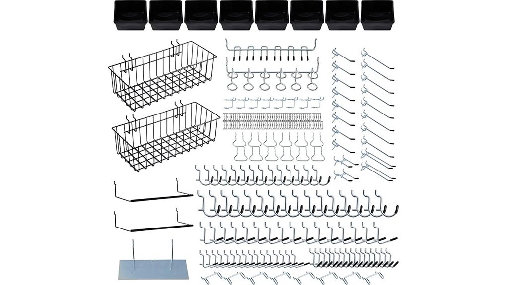 pegboard organizer kit contents