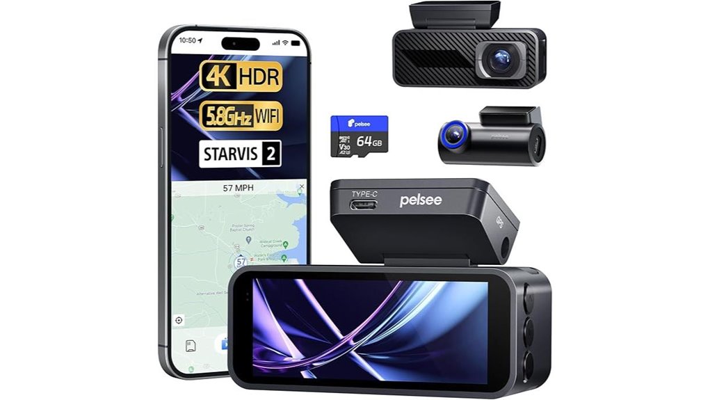 pelsee p1 pro 4k dashcam