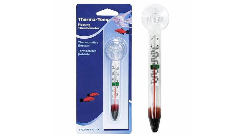 penn plax floating aquarium thermometer