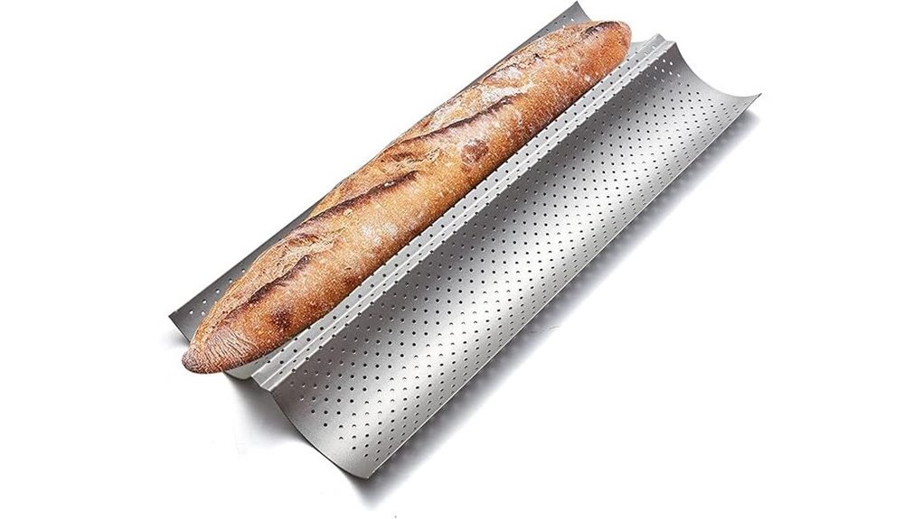perforated nonstick baguette pan