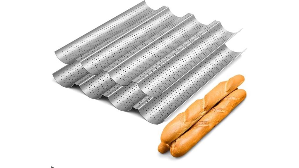 perforated nonstick baguette pan