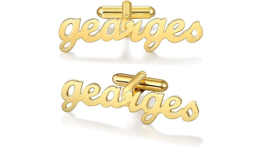 personalized engraved initials cufflinks
