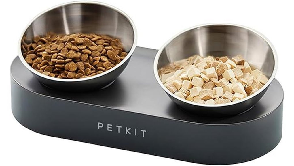 petkit stainless steel elevated bowls