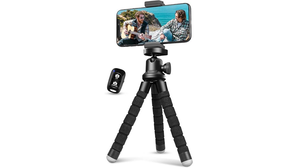 phone tripod remote clip