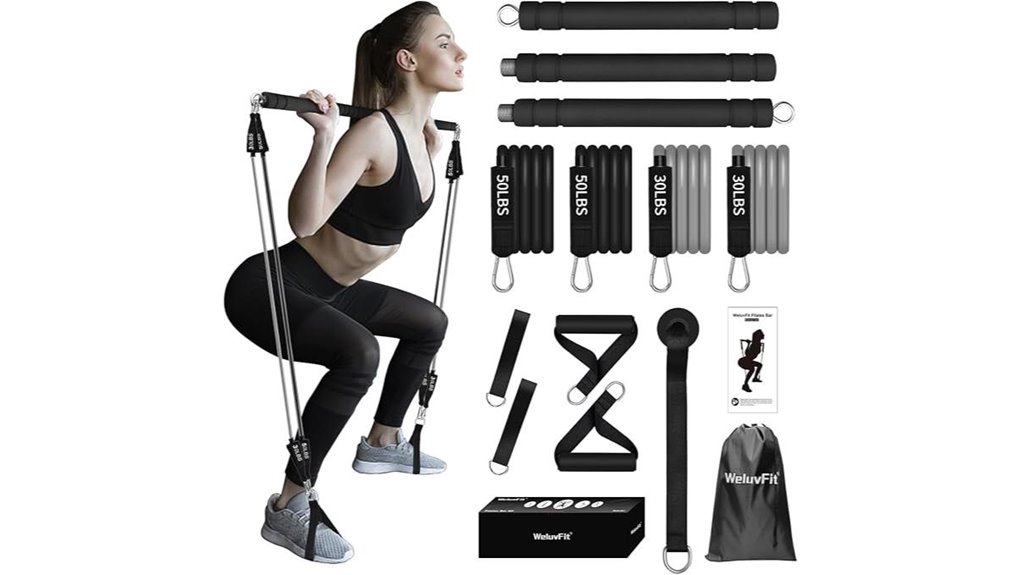 pilates resistance band kit