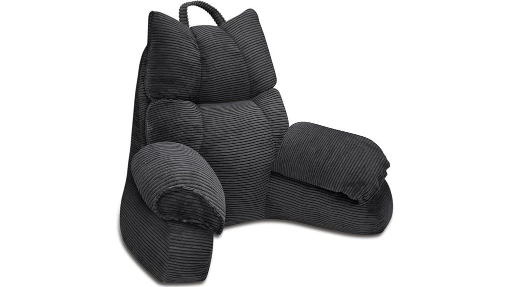 pillow with high armrests