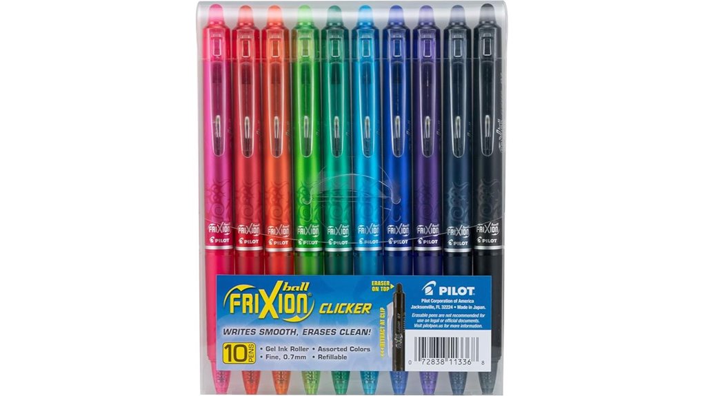 pilot refillable erasable gel