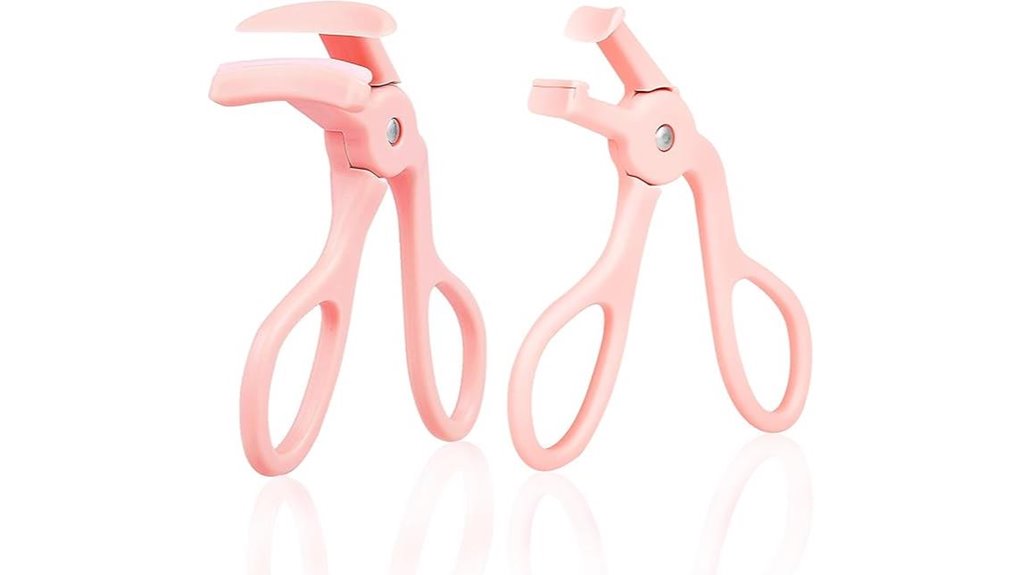 pink dual style silicone curler
