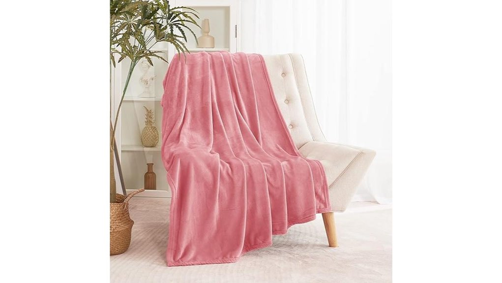 pink fleece blanket 50x60