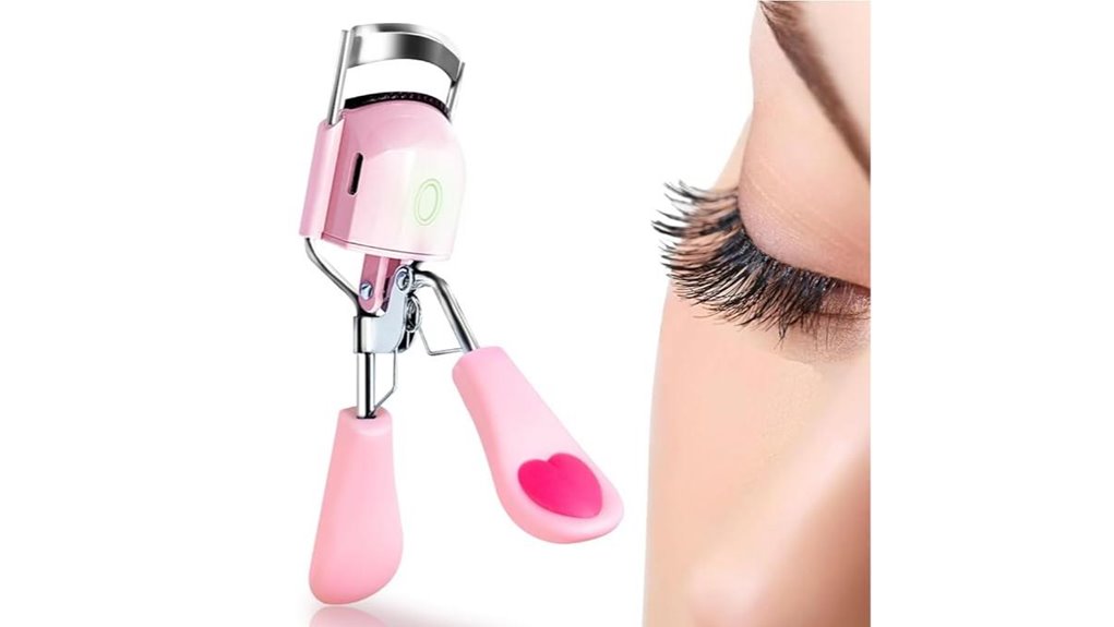 pinkiou heated silicone curler