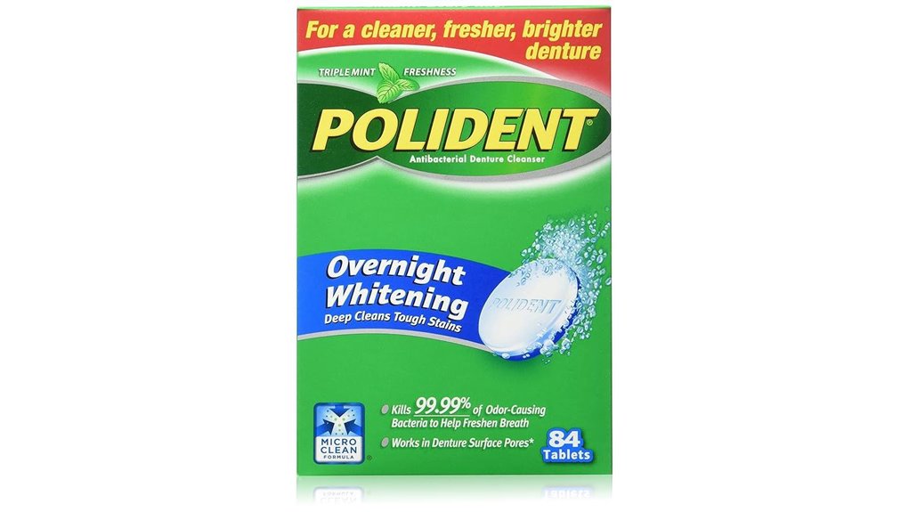 polident 84 whitening tablets