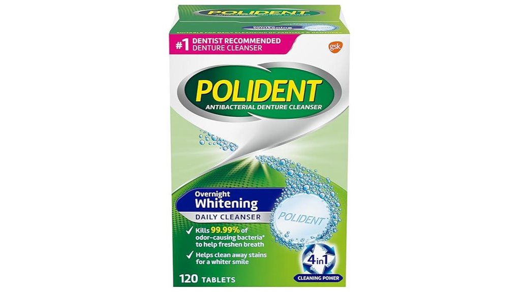 polident overnight denture tablets