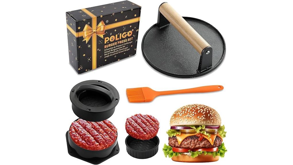 poligo smash burger press kit