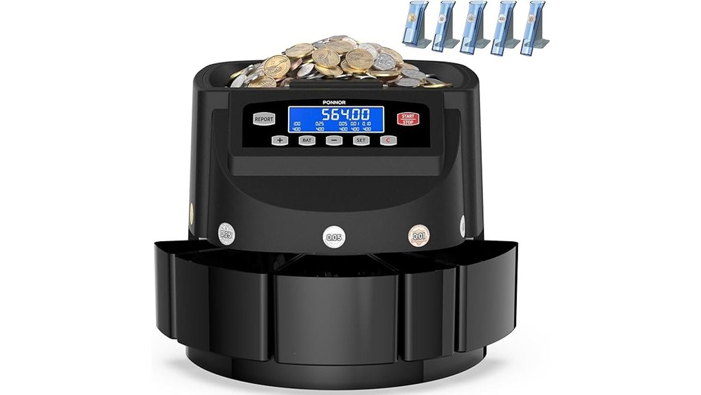 ponnor coin counter 300 min