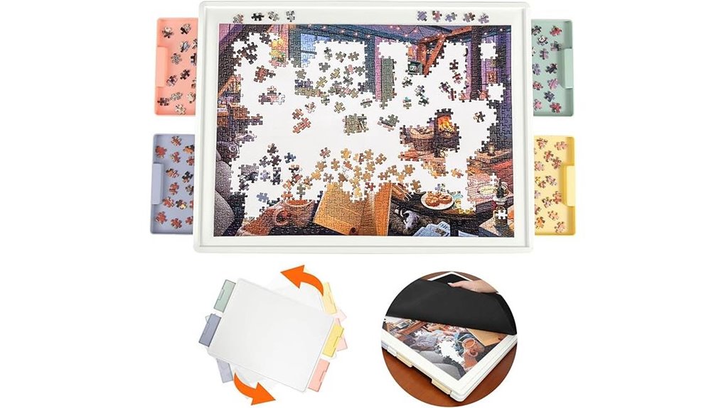 portable 1000 piece puzzle table