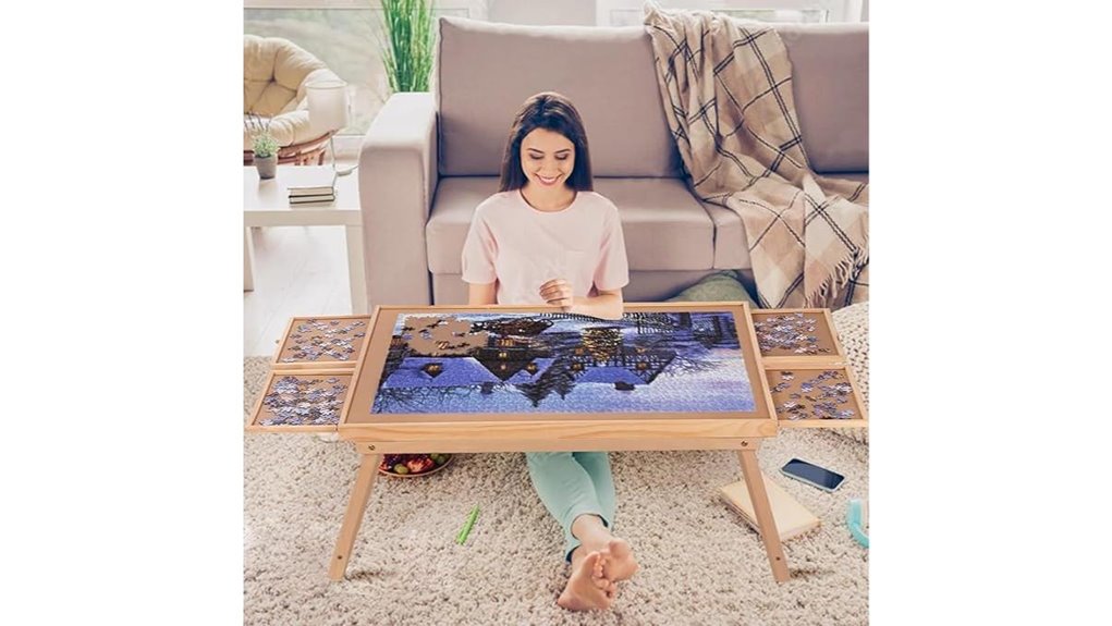 portable 1500 piece puzzle table