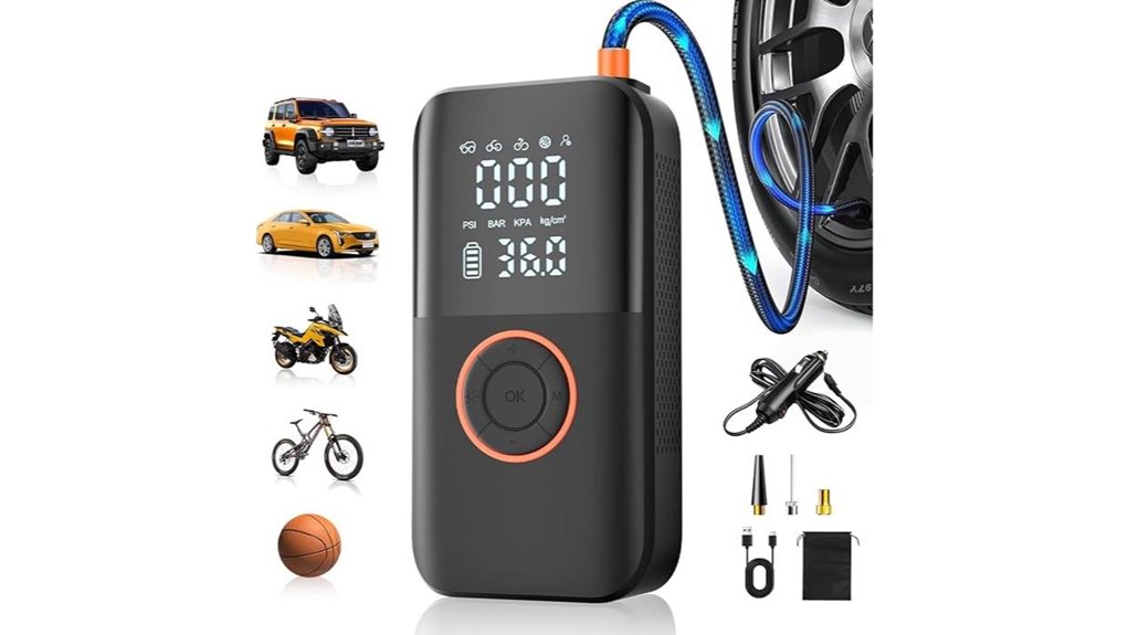 portable 150psi dual power inflator