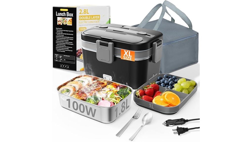 portable 2 8l electric lunch