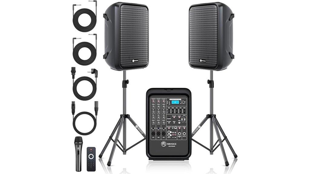 portable 2 way 8 channel system