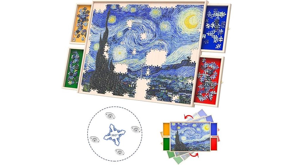 portable 360 puzzle table