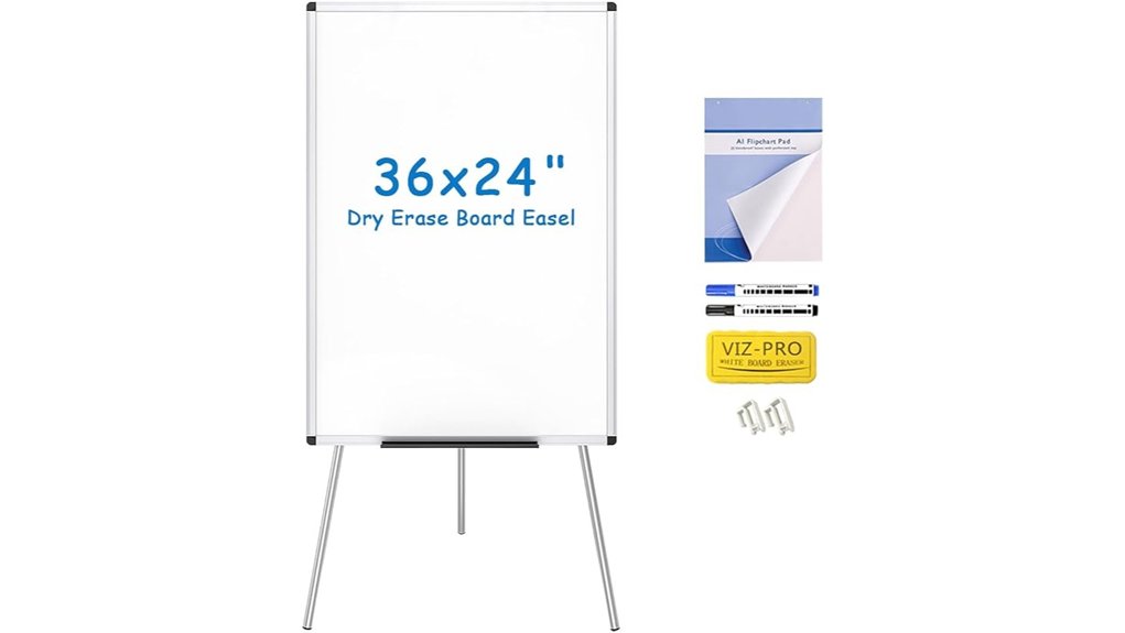 portable 36x24 whiteboard easel
