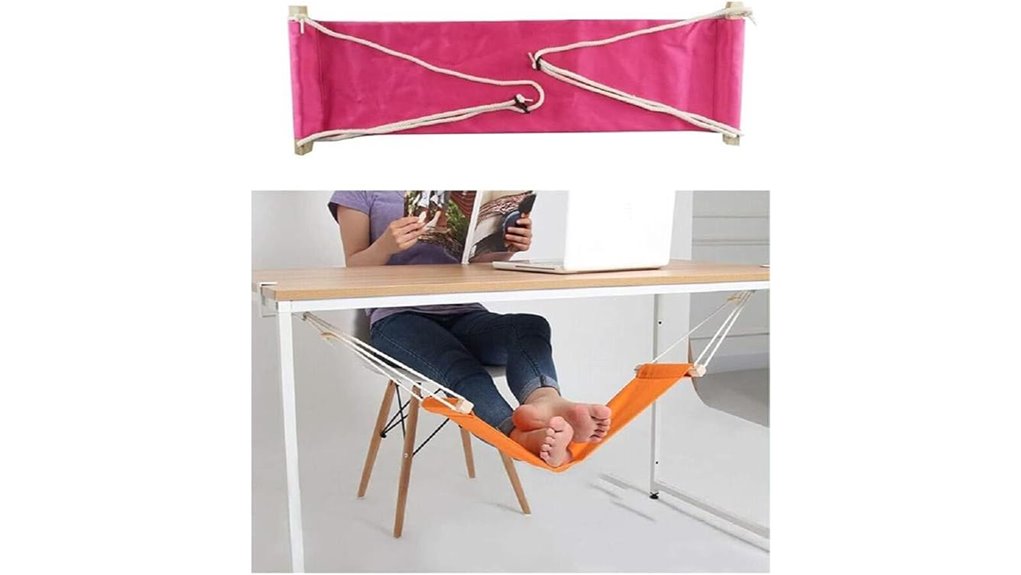 portable adjustable under desk footrest