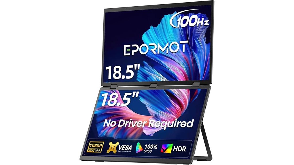 portable dual 100hz monitors