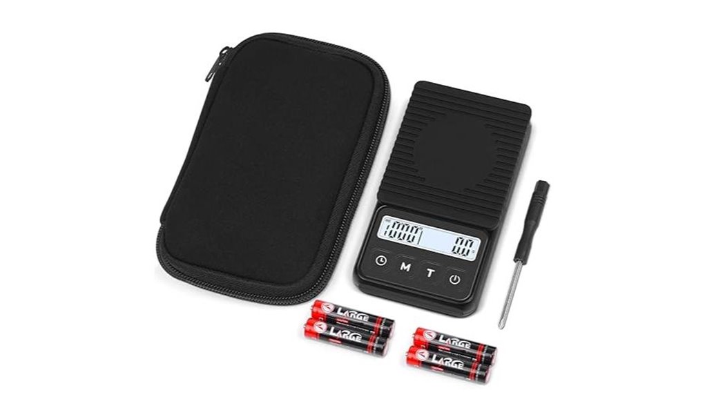 portable espresso scale with timer