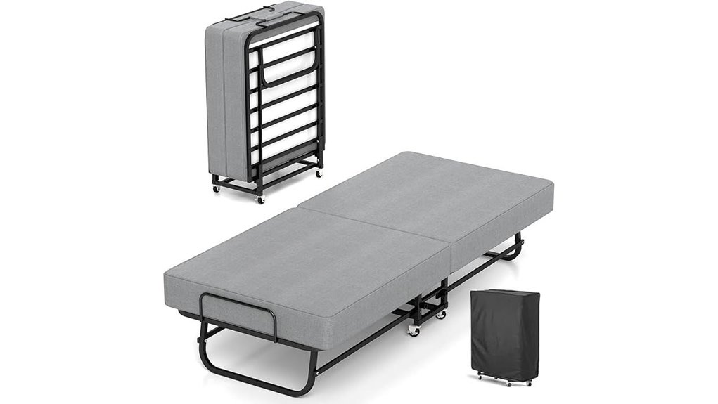 portable folding rollaway bed