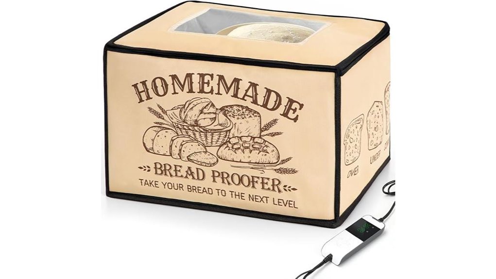 portable heated bread proofing box