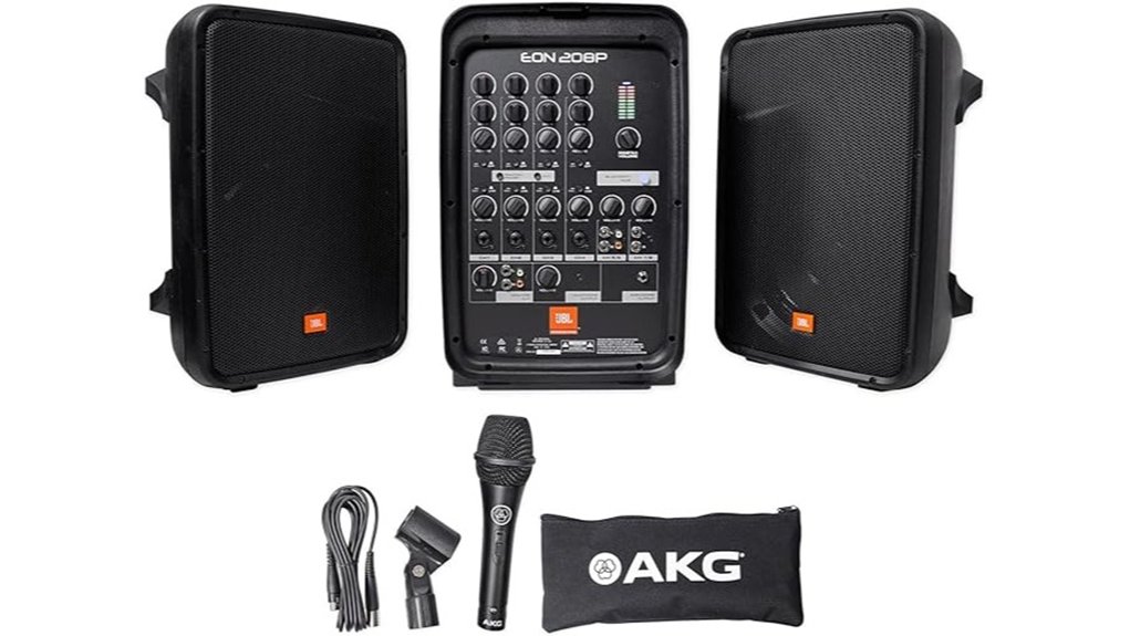 portable jbl dual speaker pa
