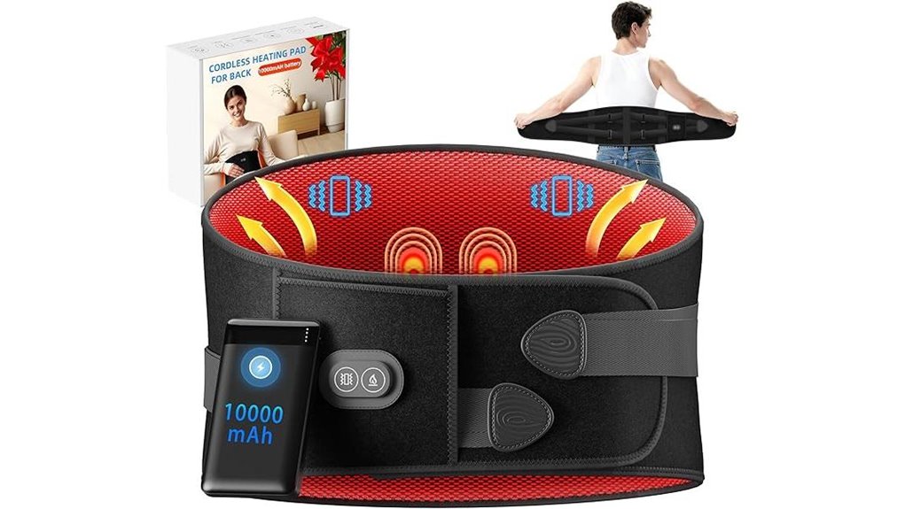 portable lower back vibration pad