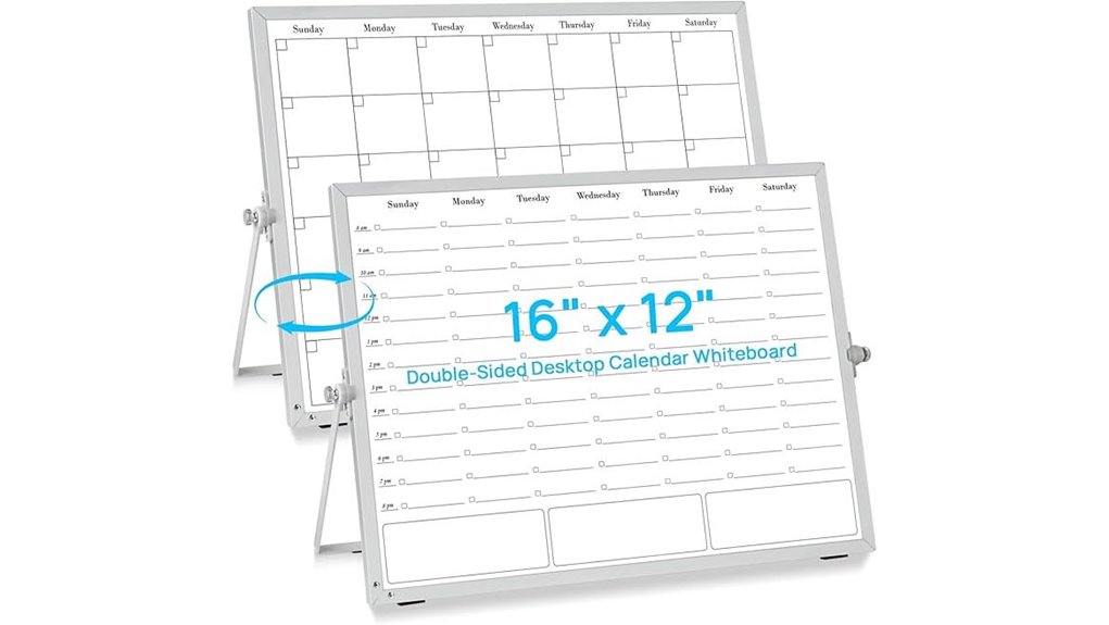 portable magnetic dual sided calendar