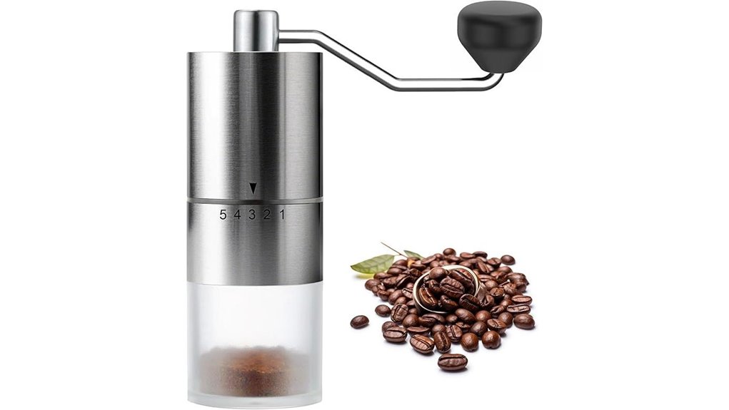 portable manual coffee grinder with