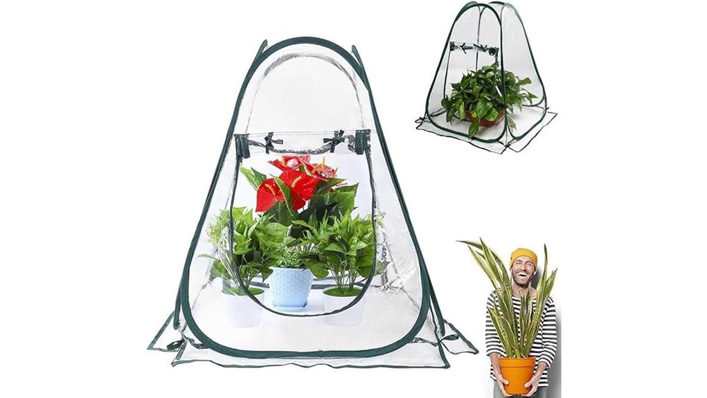 portable mini frost protected greenhouse