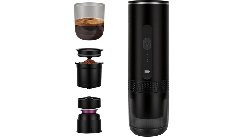 portable usb c coffee maker with 7800mah battery