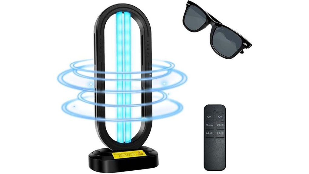 portable uvc sanitizer remote 4speed