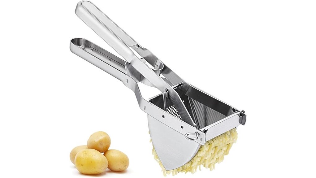 potato ricer with ergonomic grip