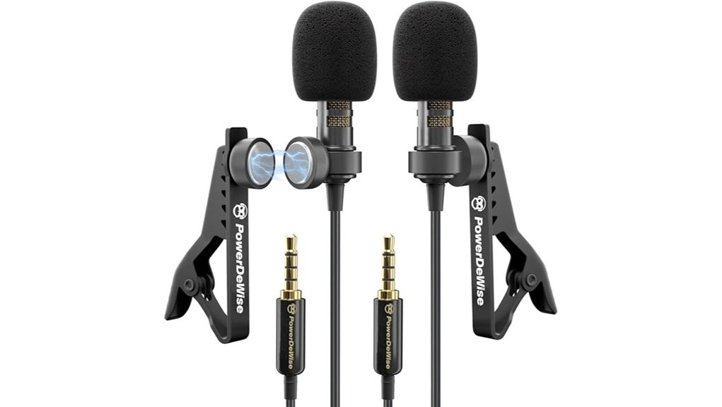 powerdewise lavalier mic smartphones