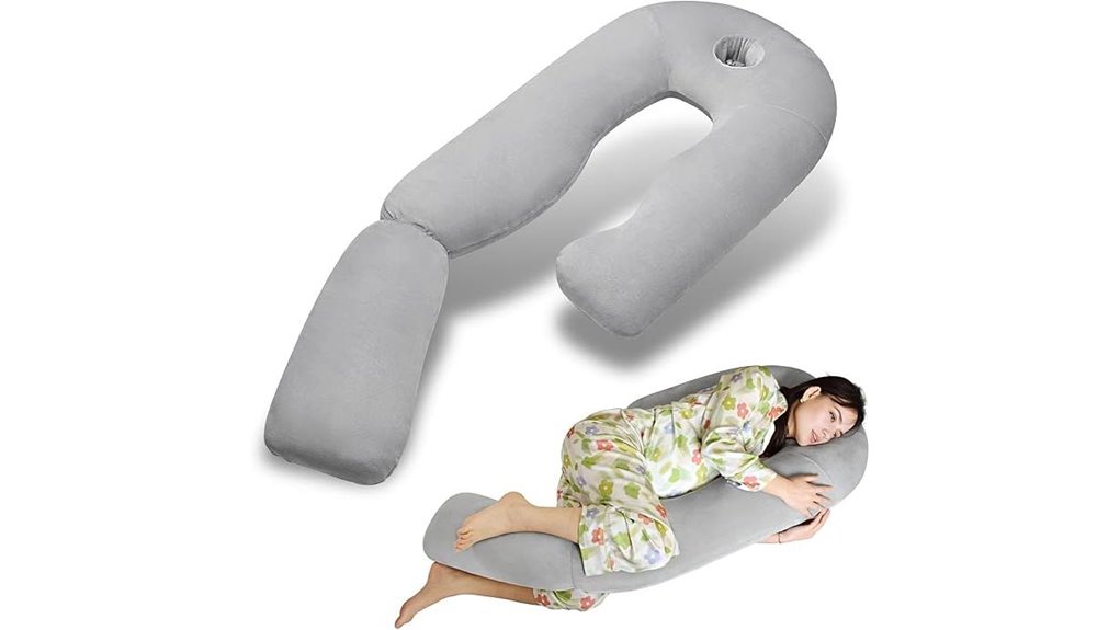 pozico u shaped pregnancy pillow
