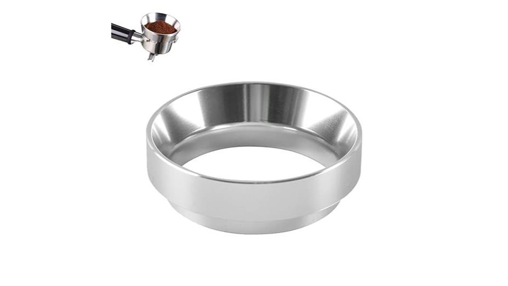 precision aluminum espresso funnel