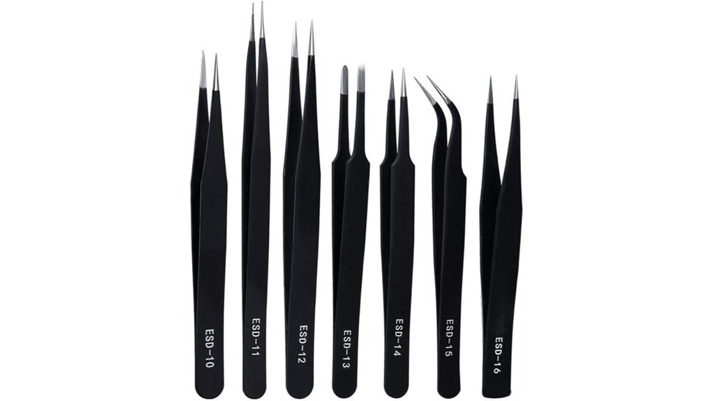 precision esd anti static tweezers