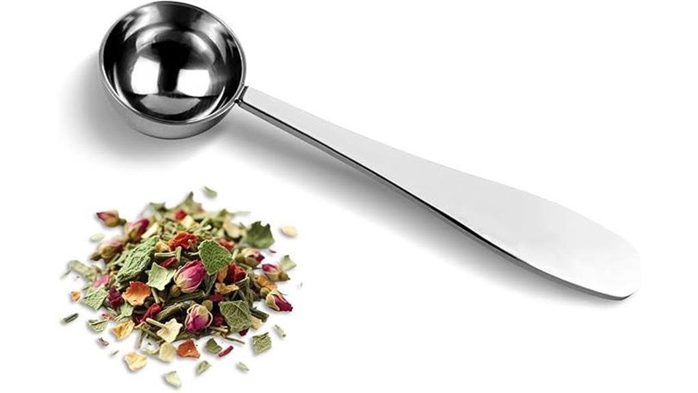 premium 18 8 stainless tea scoop