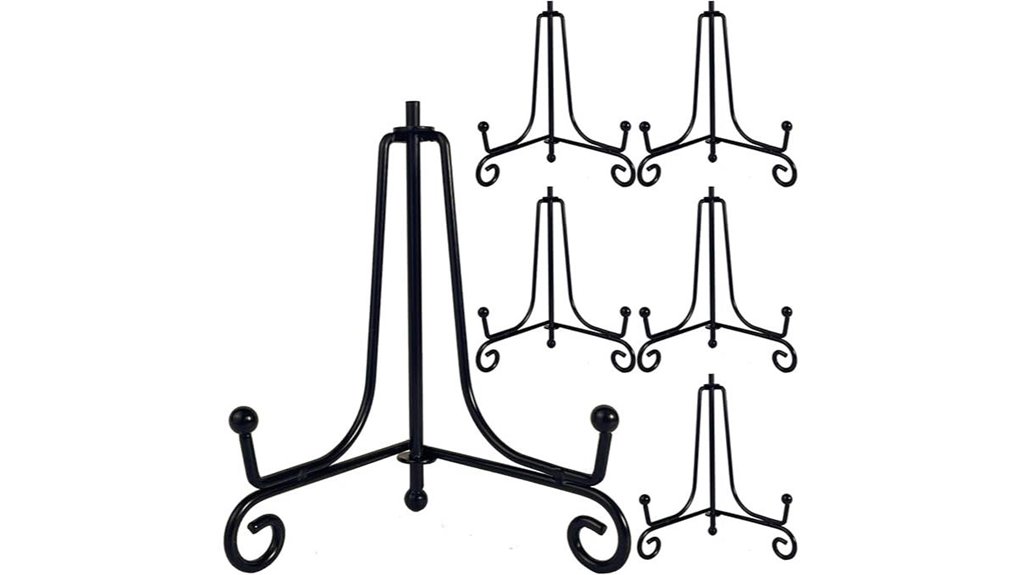 premium black ironplate stands