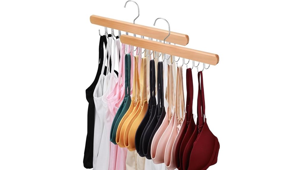 premium wooden bra hangers