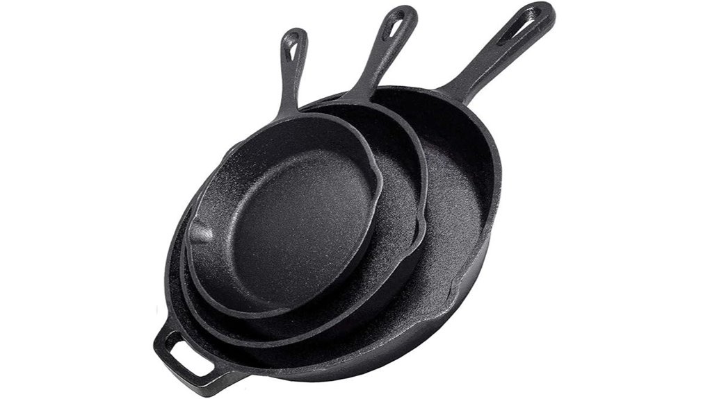 preseasoned cast iron skilletset