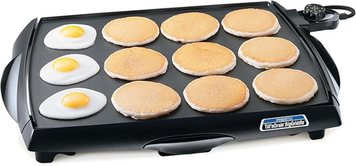 presto tilt drain electric griddle