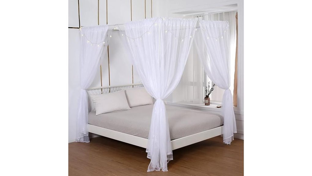 princess bed canopy lights