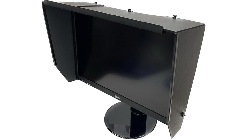 privacy glare reducing monitor hood