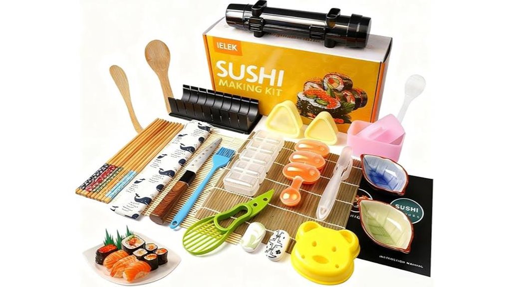 professional sushi kit with molds